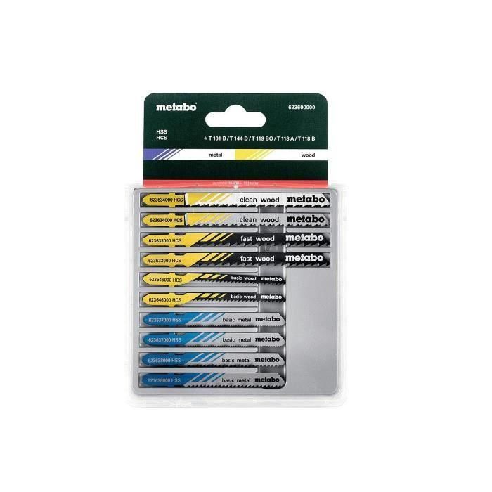 METABO Juego de 10 cuchillas para sierras de calar 1 METABO Juego de 10 cuchillas para sierras de calar 1