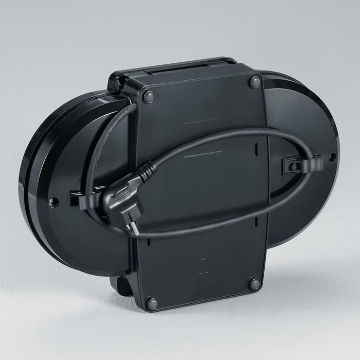 Severin WA2106 Gofrera Eléctrica 1200W, para 10 obleas, Termostato Ajustable, Placas Antiadherentes, Almacenamiento Vertical, Negro 2