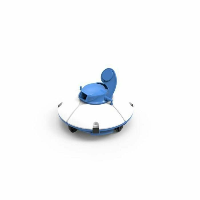 BESTWAY Robot aspirador Frisbee para piscinas de fondo plano 5x3m - Inalámbrico, Autonomía 60 min, Filtro de acero inoxidable
