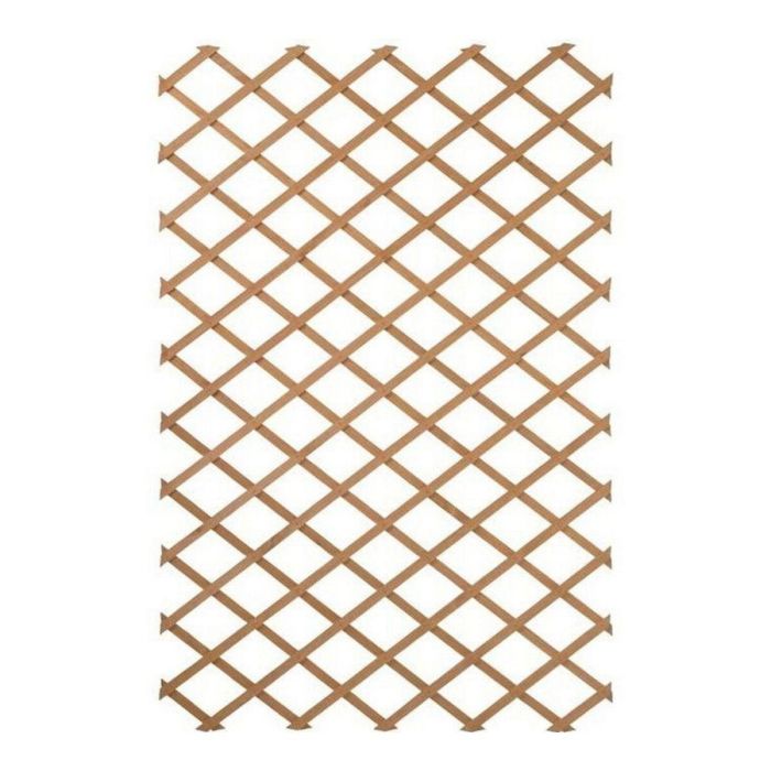 Nature Valla de Jardín 100 x 200 cm Madera Natural Marrón