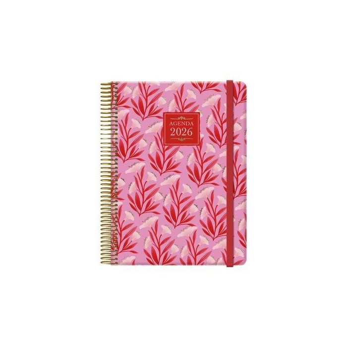 Agenda Anual (2026) Dohe Charm Espiral Tapa Extra Con Goma 150X210 D/P Lady
