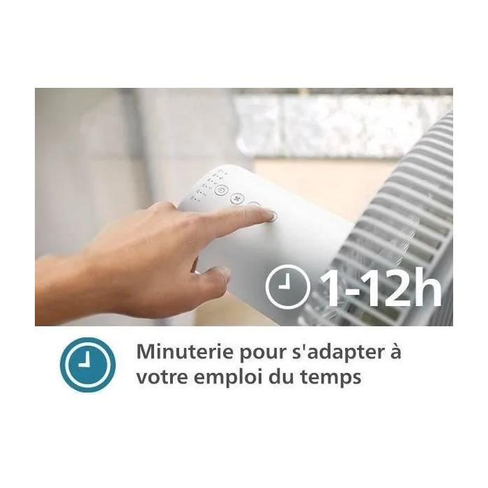 Philips Ventilador de Pedestal CX2550/00 - Altura regulable 82-125 cm - Ultra Silencioso - Blanco 5