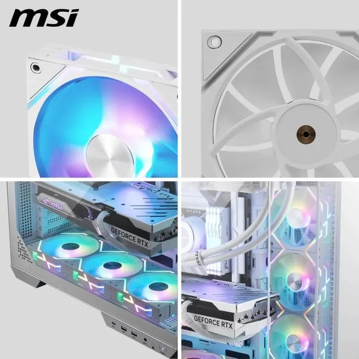 MSI 306-7G24F04-809 Refrigeración para PC MPG EZ120 ARGB Blanco-3W 4