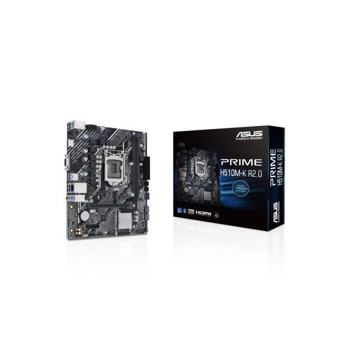 Placa Base Asus Prime H510M-K R2.0 Socket 1200/ Micro ATX Placa Base Asus Prime H510M-K R2.0 Socket 1200/ Micro ATX