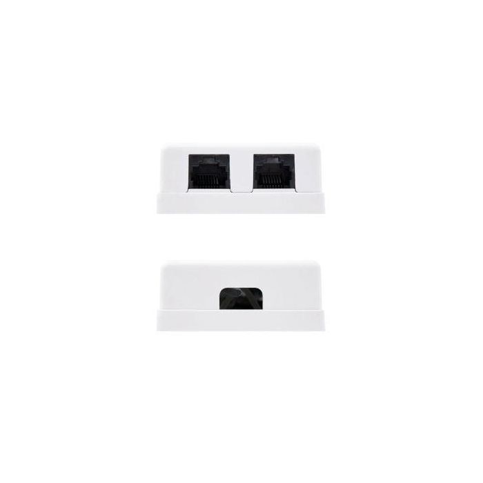 Nanocable 10.21.1502 Roseta de Superficie para Conexión RJ45 Cat.6 UTP con 2 Tomas, Color Blanco, 100% Testada 1 Nanocable 10.21.1502 Roseta de Superficie para Conexión RJ45 Cat.6 UTP con 2 Tomas, Color Blanco, 100% Testada 1