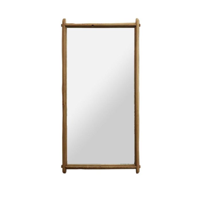 DKD Home Decor Espejo Alpino Natural de Madera Reciclada 120 x 62 cm - Decoración para el Hogar
