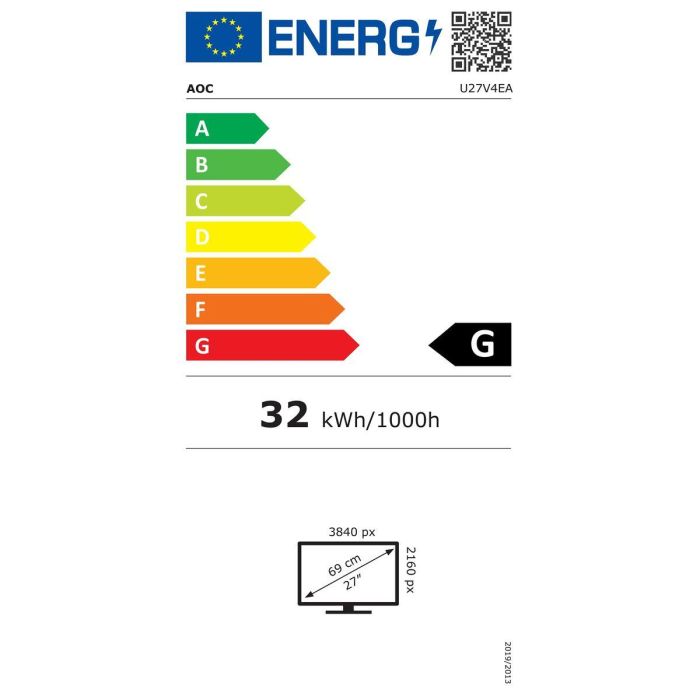 Monitor AOC U27V4EA 27" 4K Ultra HD LED LED IPS Flicker free 1