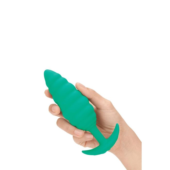Plug Vibrador Anal B-Vibe Twist Texture Verde 6 Plug Vibrador Anal B-Vibe Twist Texture Verde 6