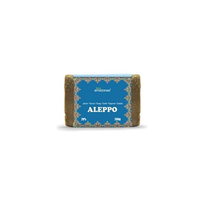 TERRA AMAZONAS Jabón de Alepo con 20% Aceite de Laurel - Limpia y Suaviza la Piel 200g