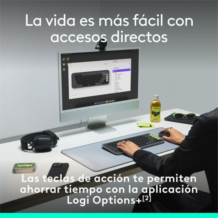 Teclado Logitech Pop Icon Keys Inalambrico 3