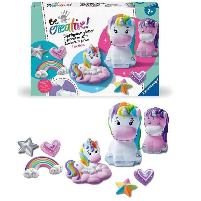 Ravensburger RAV00025531 - Figuras de unicornio Be Creative, 10 objetos de yeso para hacer, Decoración, Ocio creativo, A partir de 7 años 5 Ravensburger RAV00025531 - Figuras de unicornio Be Creative, 10 objetos de yeso para hacer, Decoración, Ocio creativo, A partir de 7 años 5