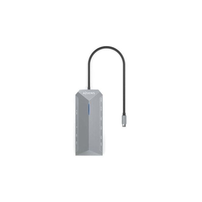 AISENS - USB-C DOCK 12 EN 1, USB-C A 2XHDMI, 1XRJ45, 3XUSB-A, 2XUSB-C, 1XUSB-C PD, 1XAUDIO, 1XSD, 1XMICRO SD, GRIS, 15CM 2 AISENS - USB-C DOCK 12 EN 1, USB-C A 2XHDMI, 1XRJ45, 3XUSB-A, 2XUSB-C, 1XUSB-C PD, 1XAUDIO, 1XSD, 1XMICRO SD, GRIS, 15CM 2