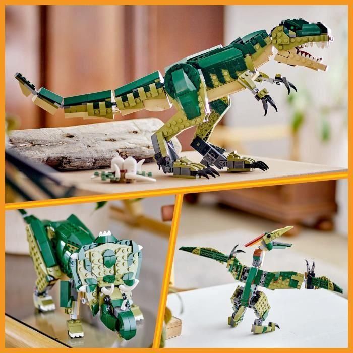 LEGO 31151 Creator T-rex 3 en 1: Dinosaurio de juguete construible Triceratops o Pterodáctilo 3