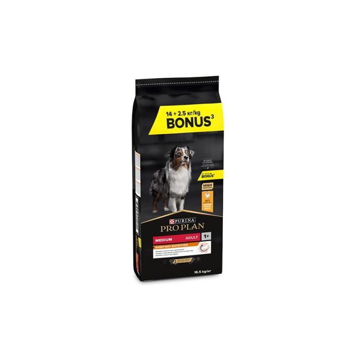 Purina Proplan Canine Adult Medium 16,5 kg 14+2,5 gratis