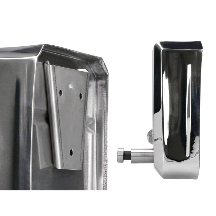 Q-connect Dispensador de Jabón Manual 800 ml Acero Inoxidable 115x56x179mm 2