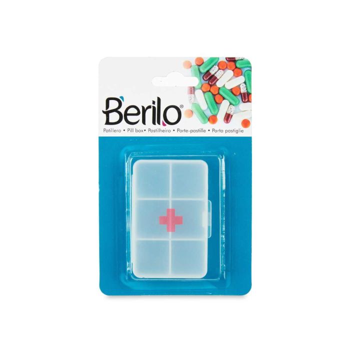Pastillero Plastico 6 Huecos 24Gr Berilo 9X2CM (48 Unidades) 2 Pastillero Plastico 6 Huecos 24Gr Berilo 9X2CM (48 Unidades) 2