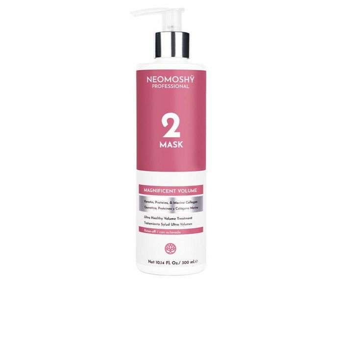 Neomoshÿ MAGNIFICENT VOLUME Mascarilla Capilar Voluminizadora Cabello Fino y Débil con Queratina Sin Parabenos 300 ml