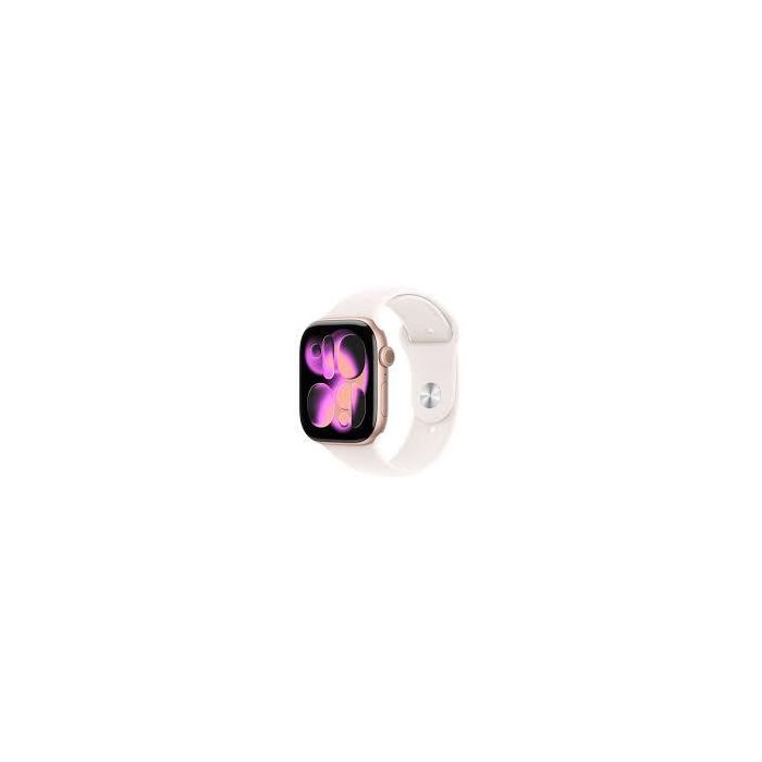Apple MEV64WF Watch Series 11 GPS 46mm Rose Gold Aluminum Case con Light Blush Sport Band S/M