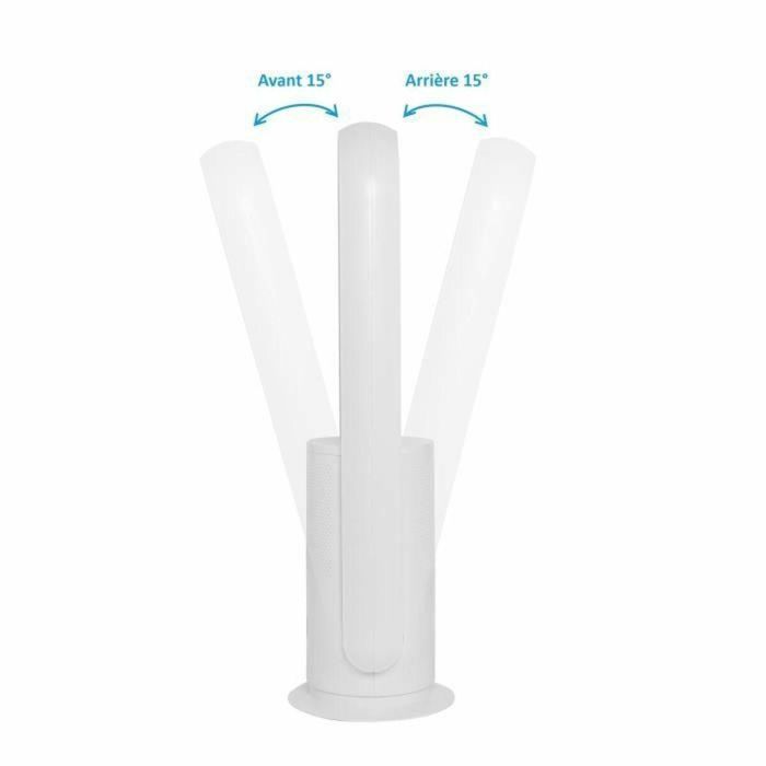 Oceanic OCEAVCPURW1 Ventilador Purificador de Aire con filtro, sin aspas, oscilación, 35W, 80cm, temporizador 8h, mando a distancia 3