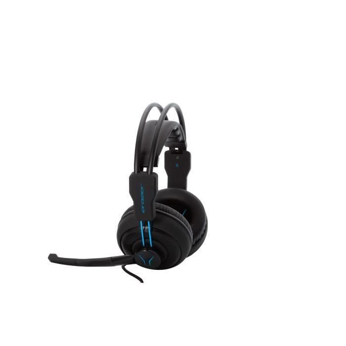 Auriculares para juegos - Con cable - ERAZER - MD 88640 Auriculares para juegos - PC o consola - Negro / Azul 2