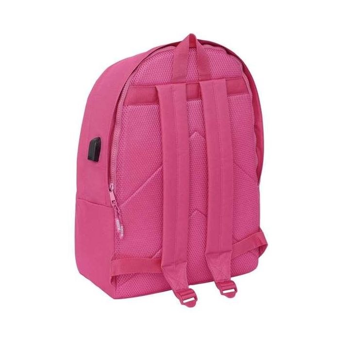Safta Mochila Doble para Portátil 15,6"+USB Munich Básicos Fucsia 31x44x18 cm 6 Safta Mochila Doble para Portátil 15,6"+USB Munich Básicos Fucsia 31x44x18 cm 6
