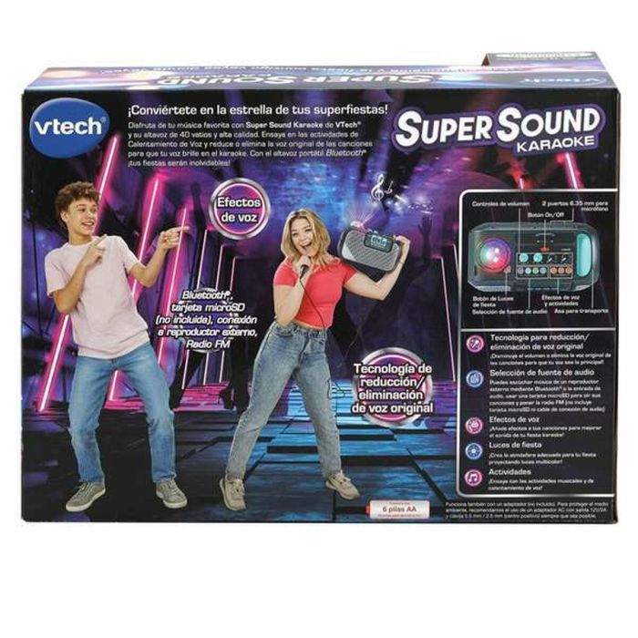 Karaoke super sound con altavoz y micrófono incorporados ¡crea la atmosfera adecuada para tu fiesta proyectando luces multicolor!30,6x16x20,8 cm 6 Karaoke super sound con altavoz y micrófono incorporados ¡crea la atmosfera adecuada para tu fiesta proyectando luces multicolor!30,6x16x20,8 cm 6