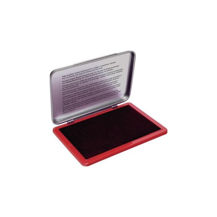 Trodat Stempel 9072M - Almohadilla de Tinta para Sellos, Metal, Rojo, 110 x 70 mm, 1 unidad
