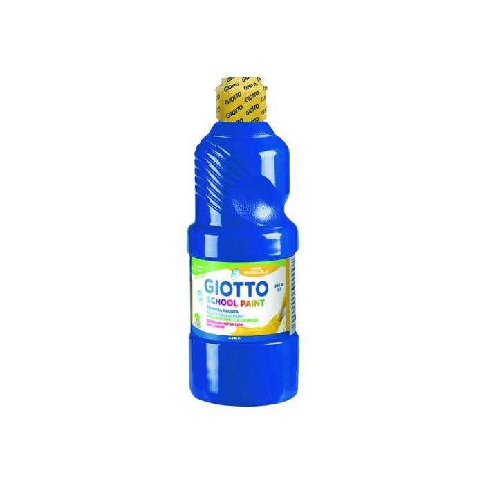 Tempera Giotto Mas Lavable Liquida 500 Ml (Botella) Azul Marino
