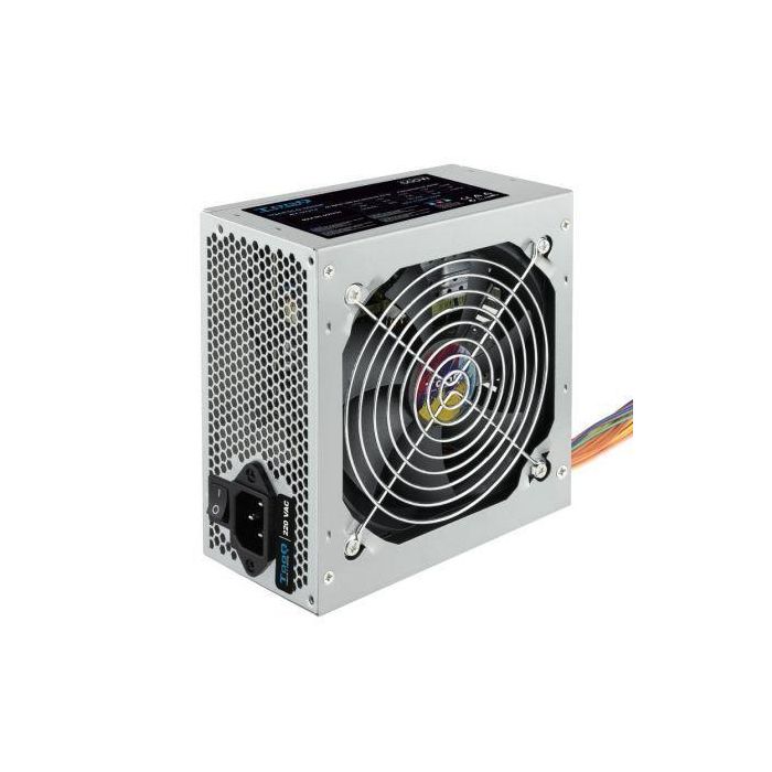 TooQ TQAPOLO-500SP Fuente de Alimentación 500W PFC Activo ATX 12V V1.3 Ventilador Silencioso 120mm Eficiencia >78%
