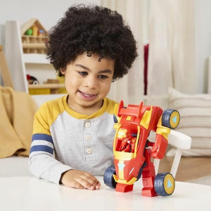 Marvel Figura Acción Iron Man And His Awesome Friends Vehículos Y Armaduras 2 en 1 15