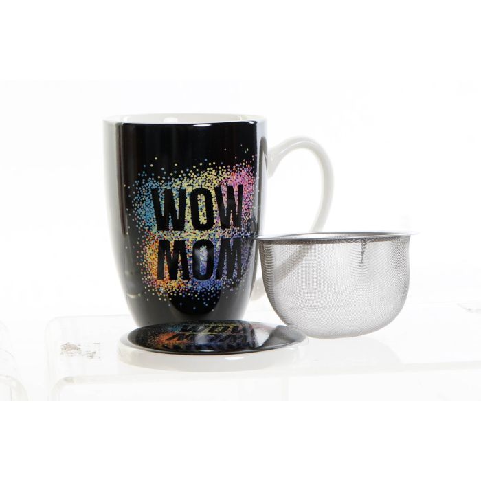 DKD Home Decor Mom Mug Infusiones Porcelana Inox Multicolor 380ml (12 Unidades) 3 DKD Home Decor Mom Mug Infusiones Porcelana Inox Multicolor 380ml (12 Unidades) 3
