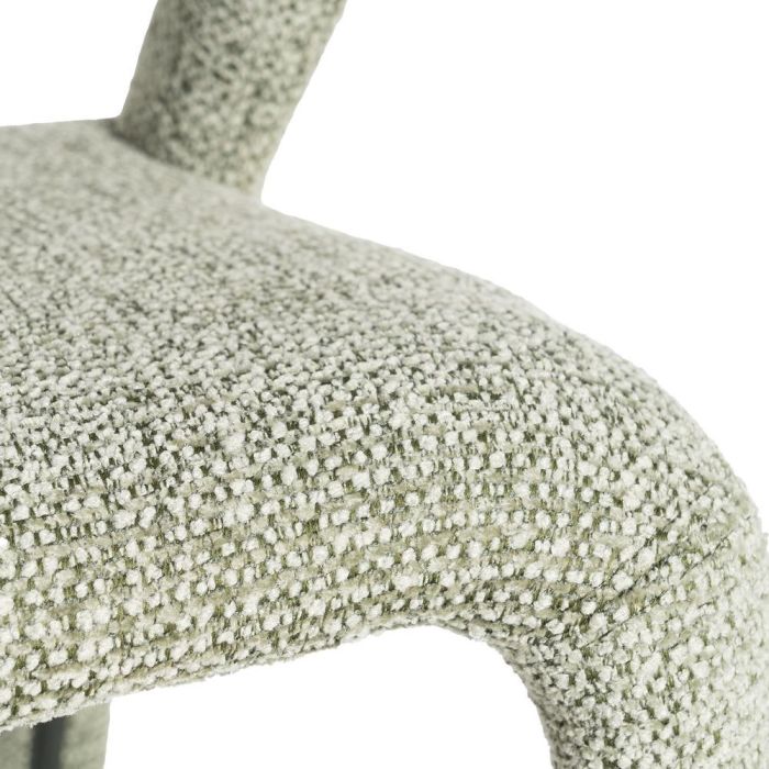 Silla Jaspeado Verde Tejido Salón 52,50 X 59 X 79 cm