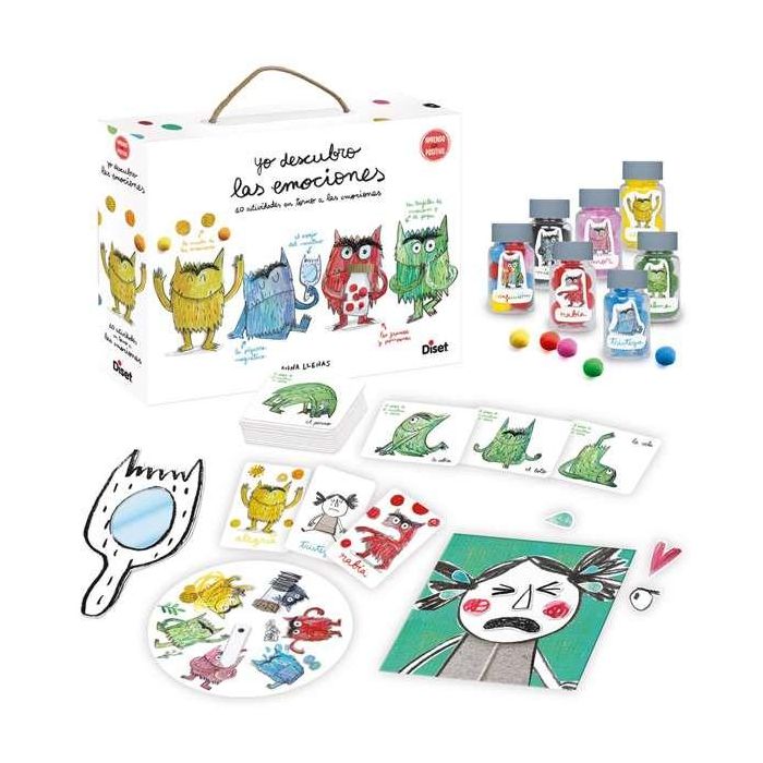 Diset Juego Educativo: El Monstruo de Colores, Yo Descubro las Emociones 10 Actividades (3-7 Años) 3