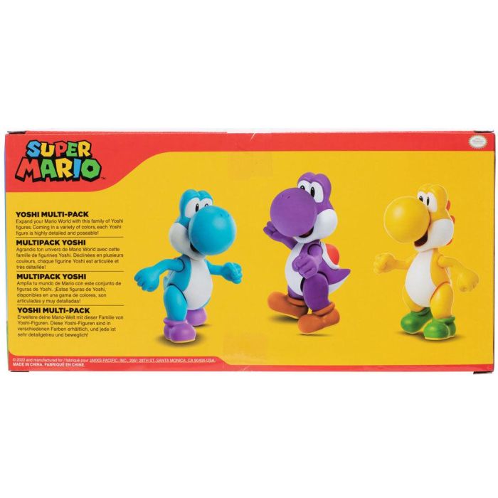 Blister 3 figuras Yoshi Super Mario Bros 10cm 5