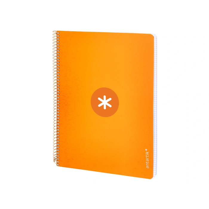 Antartik Cuaderno espiral A4 micro tapa dura 80 hojas 100gr cuadro 5mm color mostaza 2