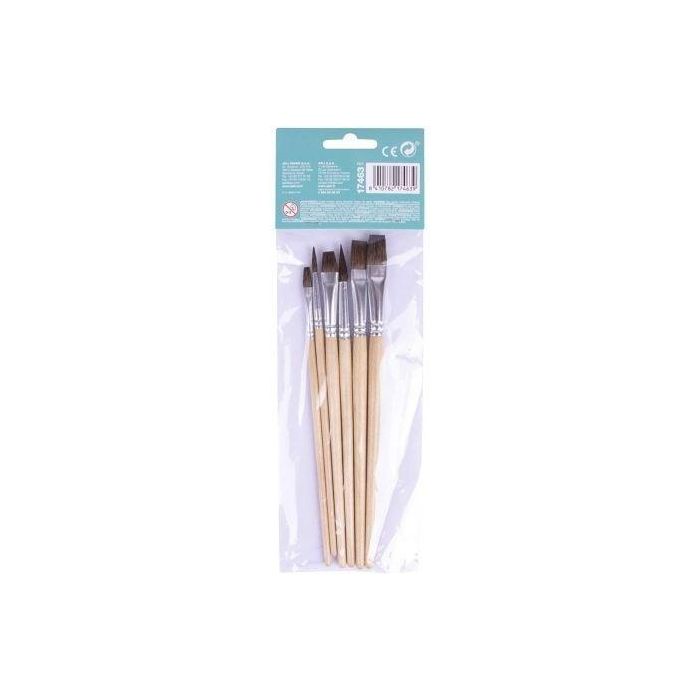 Pinceles de Madera Apli Kids Paint&Fun 17463/ 6 unidades 1 Pinceles de Madera Apli Kids Paint&Fun 17463/ 6 unidades 1