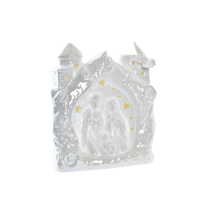 Nacimiento Navidad Moderna DKD Home Decor Blanco 9.5 x 18 x 16.5 cm