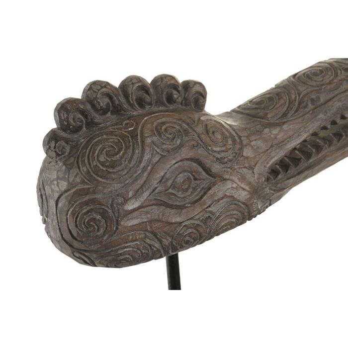 DKD Home Decor Figura Tropical 14 x 42 x 55 cm Suar Hierro Mascara Tribal 3