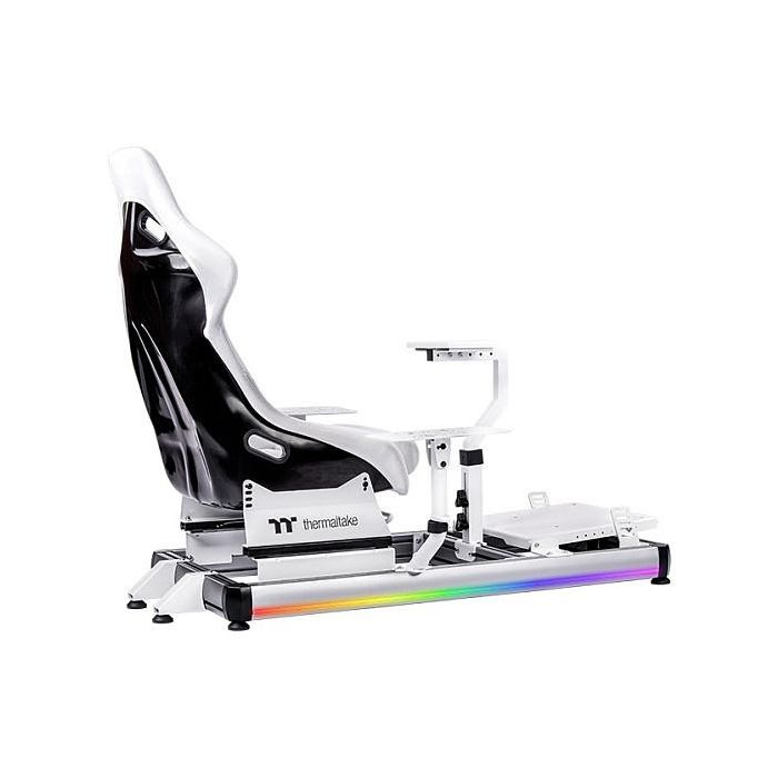 Thermaltake GF500 Flight Simulator Cockpit Snow Cabina de vuelo Blanca Aluminio GSC-F50-CPASWH-01 1