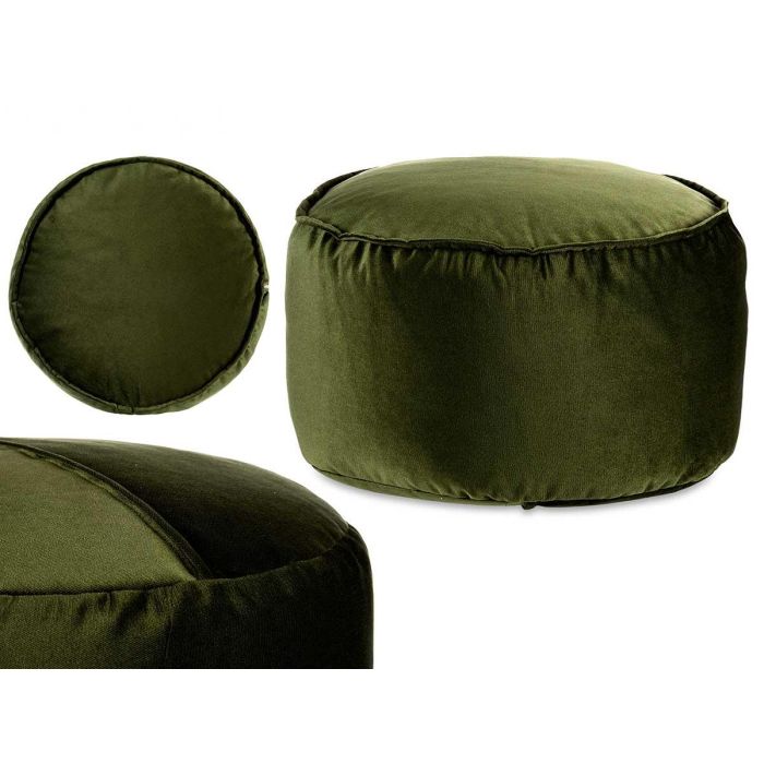 Puff Redondo Terciopelo 60X35Cm Verde Giftdecor (2 Unidades) Puff Redondo Terciopelo 60X35Cm Verde Giftdecor (2 Unidades)