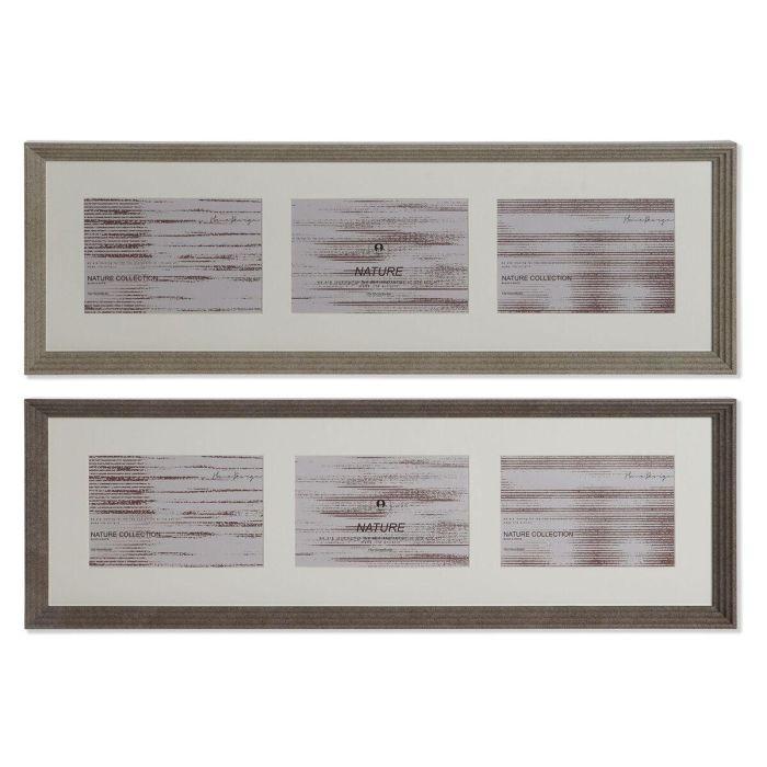 Marco Multifoto Urban DKD Home Decor Natural Marron 3 x 18 x 56 cm (2 Unidades) Marco Multifoto Urban DKD Home Decor Natural Marron 3 x 18 x 56 cm (2 Unidades)