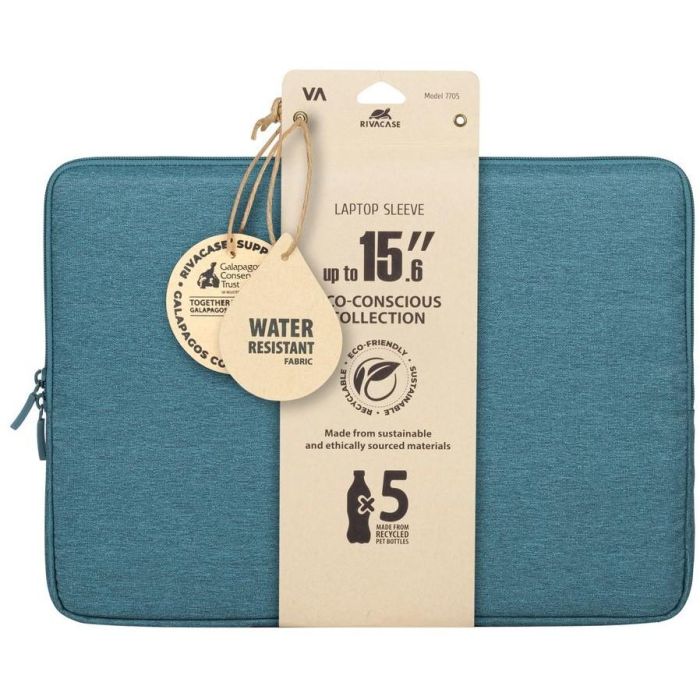 Rivacase 7705AQUA Funda Suzuka Portátil 15.6 Pulgadas, Poliéster RPET Ecológico, Protectora y Elegante 2 Rivacase 7705AQUA Funda Suzuka Portátil 15.6 Pulgadas, Poliéster RPET Ecológico, Protectora y Elegante 2