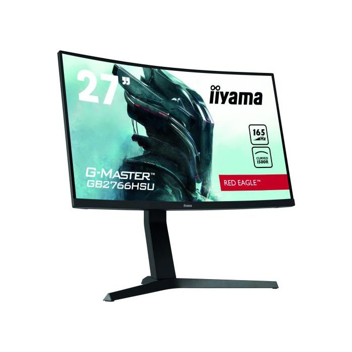 Iiyama GB2766HSU-B1 Monitor Gaming 27" FHD 1ms 165Hz VA Curvo 1500R Negro Altavoces VESA HDMI DisplayPort USB