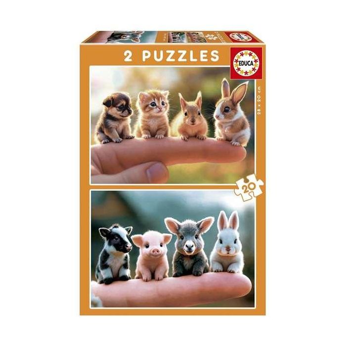 Puzzles 2X20 Bebés Animales 20221 Educa Puzzles 2X20 Bebés Animales 20221 Educa
