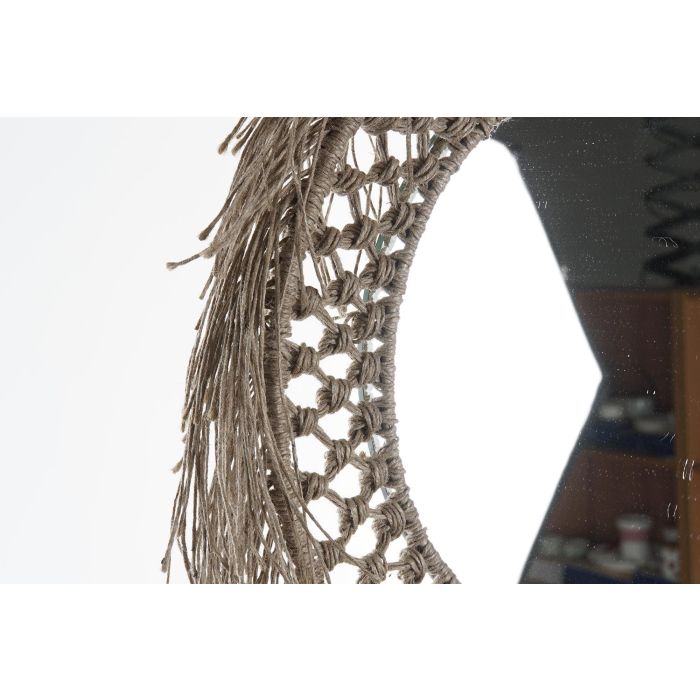 Espejo de pared DKD Home Decor Natural Bali 60 x 4 x 60 cm 1 Espejo de pared DKD Home Decor Natural Bali 60 x 4 x 60 cm 1