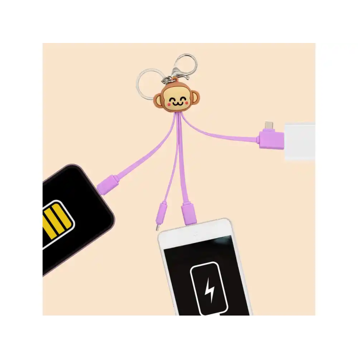 Mr. Wonderful Cable Multiconector 3 en 1 3D con USB-C, Micro USB y Lightning 4