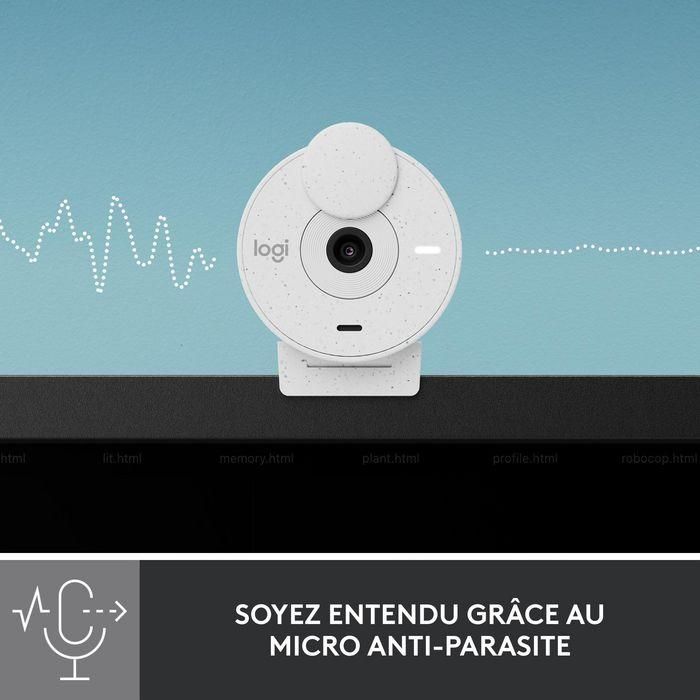 Logitech Brio 300 Webcam Blanco Crudo - 1080p/30 fps, Campo Visual 70°, Micrófono Mono, USB-C 9 Logitech Brio 300 Webcam Blanco Crudo - 1080p/30 fps, Campo Visual 70°, Micrófono Mono, USB-C 9