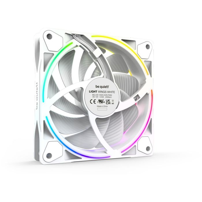120mm be quiet! LIGHT WINGS White PWM high-speed Triple-Pack 3