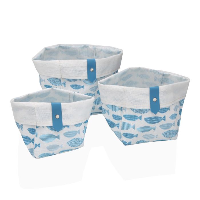 Set 3 Cestas Cuadradas Aqua Versa 14CM (2 Unidades) Set 3 Cestas Cuadradas Aqua Versa 14CM (2 Unidades)