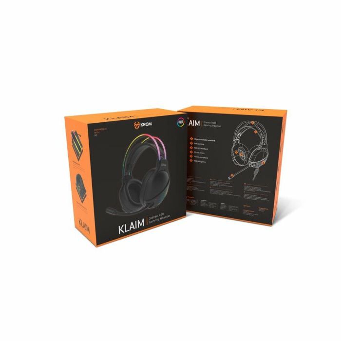 Auriculares con Micrófono Krom Klaim Negro 4 Auriculares con Micrófono Krom Klaim Negro 4